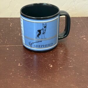 Russ Mugs German Shepherd Dog Blue Coffee Mug Cup. Large Item# 20773 Ceramic